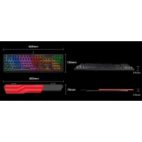 Клавиатура A4Tech Bloody B975P (черный/красный) фото 3